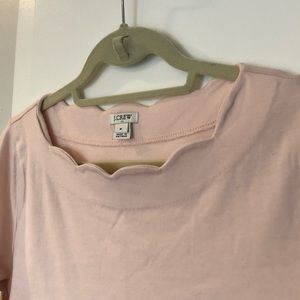 Baller pink scallop top from Jcrew